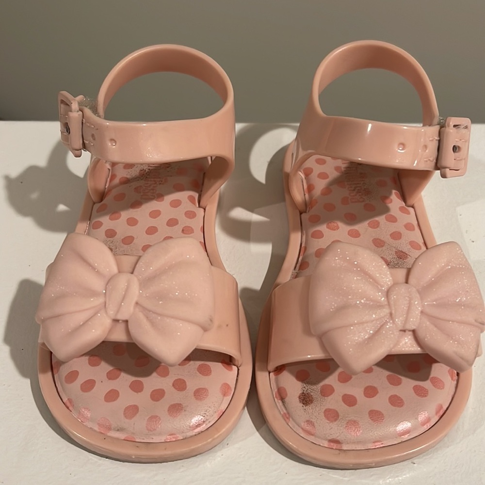 Mini Melissa Toddler Girl’s Pink Rubber Sandals